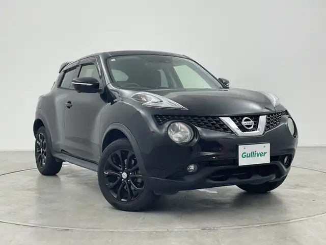 日産 ジューク 15RX Vセレクション 群馬県 2016(平28)年 3.5万km スーパーブラック 純正７型ナビ　全周囲カメラ　純正ドライブレコーダー　純正ＥＴＣ　衝突被害軽減ブレーキ　レーンアシスト　ステアリングスイッチ　プッシュスタート　アイドリングストップ　スマートキー　革巻ステアリング　禁煙