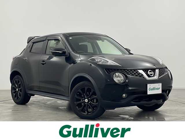 日産 ジューク 15RX Vセレクション 群馬県 2016(平28)年 3.5万km スーパーブラック 純正７型ナビ　全周囲カメラ　純正ドライブレコーダー　純正ＥＴＣ　衝突被害軽減ブレーキ　レーンアシスト　ステアリングスイッチ　プッシュスタート　アイドリングストップ　スマートキー　革巻ステアリング　禁煙