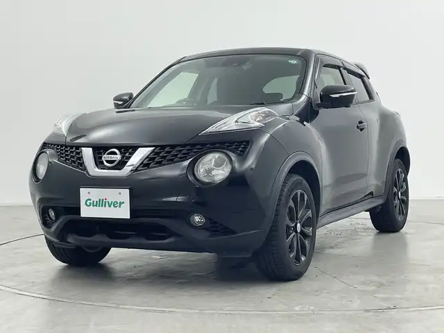 日産 ジューク 15RX Vセレクション 群馬県 2016(平28)年 3.5万km スーパーブラック 純正７型ナビ　全周囲カメラ　純正ドライブレコーダー　純正ＥＴＣ　衝突被害軽減ブレーキ　レーンアシスト　ステアリングスイッチ　プッシュスタート　アイドリングストップ　スマートキー　革巻ステアリング　禁煙