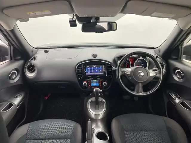 日産 ジューク 15RX Vセレクション 群馬県 2016(平28)年 3.5万km スーパーブラック 純正７型ナビ　全周囲カメラ　純正ドライブレコーダー　純正ＥＴＣ　衝突被害軽減ブレーキ　レーンアシスト　ステアリングスイッチ　プッシュスタート　アイドリングストップ　スマートキー　革巻ステアリング　禁煙