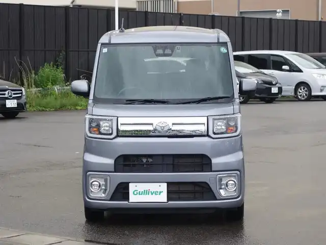 トヨタ ピクシスメガ Gターボ SAⅢ 山形県 2019(平31)年 5万km タングステングレーM 4WD/純正SDナビ/　　【CD BT ワンセグ AUX】/バックカメラ/両側パワースライドドア/LEDオートヘッドライト/シートヒーター/14インチアルミホイール/ドライブレコーダー/アイドリングストップ/コーナーセンサー/ステアリングスイッチ/IC付ターボ/純正フロアマット/ドアバイザ―/スマートキー×2/ETC