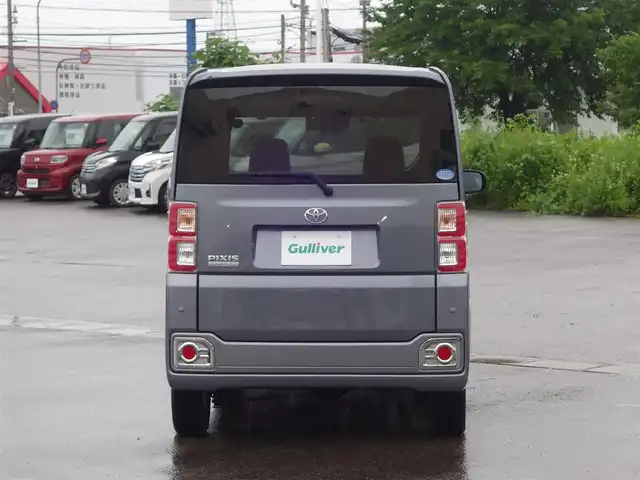トヨタ ピクシスメガ Gターボ SAⅢ 山形県 2019(平31)年 5万km タングステングレーM 4WD/純正SDナビ/　　【CD BT ワンセグ AUX】/バックカメラ/両側パワースライドドア/LEDオートヘッドライト/シートヒーター/14インチアルミホイール/ドライブレコーダー/アイドリングストップ/コーナーセンサー/ステアリングスイッチ/IC付ターボ/純正フロアマット/ドアバイザ―/スマートキー×2/ETC
