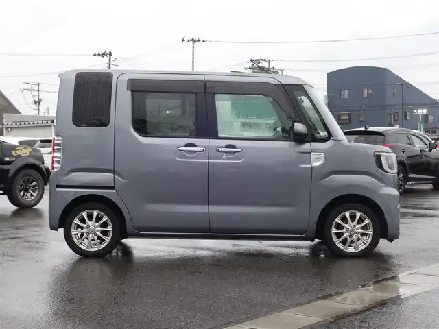 トヨタ ピクシスメガ Gターボ SAⅢ 山形県 2019(平31)年 5万km タングステングレーM 4WD/純正SDナビ/　　【CD BT ワンセグ AUX】/バックカメラ/両側パワースライドドア/LEDオートヘッドライト/シートヒーター/14インチアルミホイール/ドライブレコーダー/アイドリングストップ/コーナーセンサー/ステアリングスイッチ/IC付ターボ/純正フロアマット/ドアバイザ―/スマートキー×2/ETC