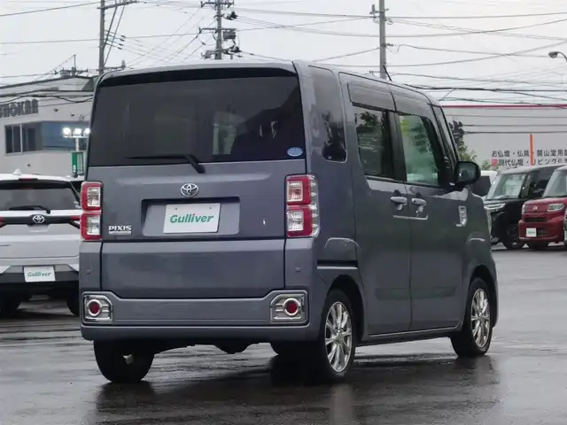 トヨタ ピクシスメガ Gターボ SAⅢ 山形県 2019(平31)年 5万km タングステングレーM 4WD/純正SDナビ/　　【CD BT ワンセグ AUX】/バックカメラ/両側パワースライドドア/LEDオートヘッドライト/シートヒーター/14インチアルミホイール/ドライブレコーダー/アイドリングストップ/コーナーセンサー/ステアリングスイッチ/IC付ターボ/純正フロアマット/ドアバイザ―/スマートキー×2/ETC