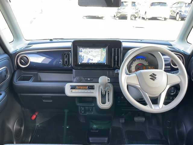 スズキ ワゴンＲ スマイル HYBRID X 山口県 2024(令6)年 1.3万km ブルーイッシュブラックパール 純正メモリナビ/・Bluetooth接続オーディオ/・フルセグテレビ/・CD/DVD/・バックカメラ/ETC/ドライブレコーダー/スズキセーフティサポート/・デュアルカメラブレーキサポート/・誤発進抑制機能/・車線逸脱警報機能/・ふらつき警報機能/・先行車発進お知らせ機能/・ハイビームアシスト/・アダプティブクルーズコントロール/・標識認識機能/・後退時ブレーキサポート/・後方誤発進抑制機能/LEDヘッドライト/オートライト/純正フロアマット/シートヒーター/両側オートスライドドア/C端子充電