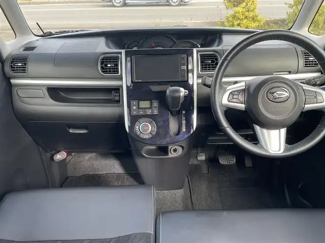 ダイハツ タント カスタム RS トップED SA Ⅲ 青森県 2018(平30)年 4.2万km レーザーブルークリスタルシャイン 4WD/純正ナビ/フルセグTV/CD/DVD/BT/バックカメラ/全周囲/純正エンジンスターター/ETC/14インチ純正AWホイール/両側パワースライドドア