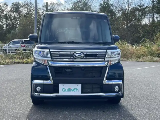 ダイハツ タント カスタム RS トップED SA Ⅲ 青森県 2018(平30)年 4.2万km レーザーブルークリスタルシャイン 4WD/純正ナビ/フルセグTV/CD/DVD/BT/バックカメラ/全周囲/純正エンジンスターター/ETC/14インチ純正AWホイール/両側パワースライドドア