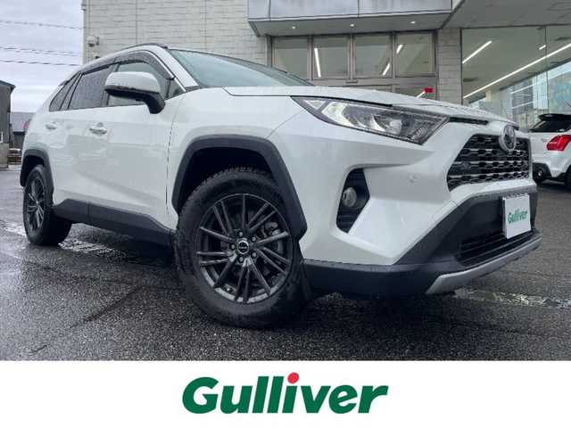 トヨタ ＲＡＶ４ G Zパッケージ 愛知県 2019(令1)年 4.8万km ホワイトパールクリスタルシャイン 登録時走行距離47751km/ワンオーナー/ToyotaSafetySense/・衝突軽減ブレーキ/・横滑り防止装置/・レーンキープアシスト/・ブラインドスポットモニター/・レーダークルーズコントロール/社外メモリナビ /フルセグTV/バックカメラ/ビルトインETC/Bluetooth接続/フルタイム4WD/レザーシート/D席パワーシート/D席メモリシート/前席シートヒーター/ハンドルヒーター/パワーバックドア/前方ドライブレコーダー/純正アルミ付サマータイヤ積載/保証書/取扱説明書