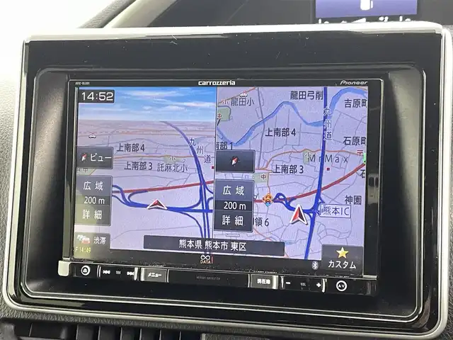 トヨタ ヴォクシー ZS 煌 熊本県 2018(平30)年 4.7万km ホワイトパールクリスタルシャイン 社外SDナビAVIC-RL801（CD・DVD・フルセグ・BT・SD・ipod・USB）/バックカメラ/社外前方ドライブレコーダー/社外フリップダウンモニター/ETC/両側パワースライドドア/クルーズコントロール/衝突軽減ブレーキ/レーンキープアシスト/横滑り防止/アイドリングストップ/社外フロアマット/純正１６インチAW/オートライト/LEDヘッドライト/フォグライト/スマートキー/プッシュスタート/スペアキー1本/取扱説明書