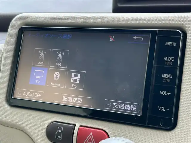 トヨタ スペイド F 静岡県 2014(平26)年 6.2万km ホワイトパールクリスタルシャイン 純正SDナビ(NSZT-W64)/　AM FM CD DVD Bluetooth/LEDオートヘッドライト/片側パワースライドドア/純正15インチアルミホイール/ステアリングスイッチ/スマートキー＆プッシュスタート/ドアバイザー/オートエアコン/純正フロアマット/ISOFIX/フルセグTV/バックモニター/ETC/前後社外ドライブレコーダー