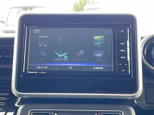 スズキ スペーシア カスタム HYBRID XS 長野県 2019(令1)年 4.3万km ブルーイッシュブラックパール3 ４ＷＤ　/メモリナビ/(CN-RE05WD)/BluetoothAudio/両側電動ドア　/純正アルミ　/シートヒーター　/プッシュスタート　/アイドリングストップ　/バックカメラ　/レーンキープアシスト　/コーナーセンサー　/盗難防止装置　/オートライト　/ワンセグＴＶ/横滑り防止装置/ETC/ベンチシート/衝突軽減システム/純正アフロアマット