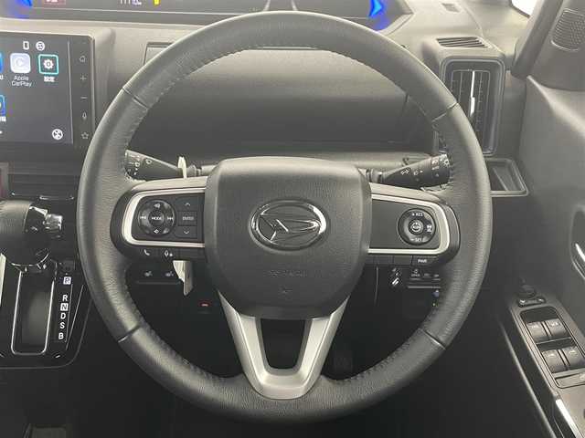 ダイハツ タント カスタム RS 愛知県 2023(令5)年 1.8万km ブラックマイカメタリック 純９型ＤＡ　フルセグＴＶ　Ｂｌｕｅｔｏｏｔｈ　バックカメラ　両側電動スライドドア　スマートアシスト３　フロントメッキ　バックドアメッキ　黒ハーフレザー　ＥＴＣ　衝突軽減　レーダークルコン　スマートキー/電動パーキング/フロントグリルロアガーニッシュ/バックドアスポイラーガーニッシュ
