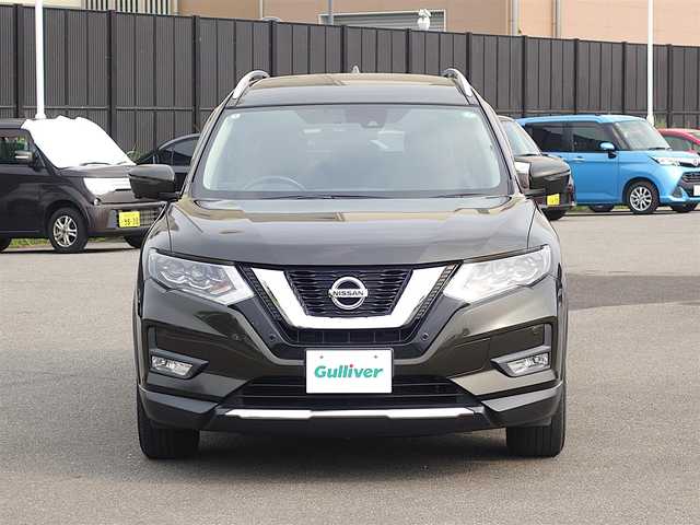 日産 エクストレイル ハイブリッド 20Xi 山形県 2018(平30)年 6.2万km チタニウムカーキ 4WD/衝突被害軽減システム/純正SDナビ/　　【CD DVD BD BT フルセグ USB AUX】/アラウンドビューモニター/電動リアゲート/レーダークルーズコントロール/LEDオートライト/純正17インチアルミホイール/ドライブレコーダー/アイドリングストップ/コーナーセンサー/ステアリングスイッチ/インテリジェントルームミラー/電動格納ウィンカーミラー/フォグランプ/インテリジェントキー/ETC