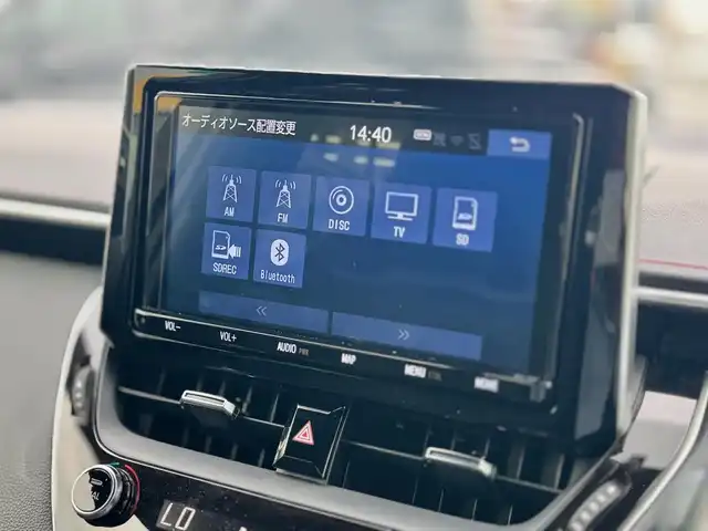 トヨタ カローラ スポーツ ハイブリッドG Z 滋賀県 2018(平30)年 5.3万km スカーレットメタリック 純正9インチフルセグナビ/　フルセグ Bluetooth CD SD AM FM/バックカメラ/ドライブレコーダー前後/ETC/ヘッドアップディスプレイ/Toyota Safety Sense /プリクラッシュセーフティ/レーントレーシングアシスト［LTA］/レーダークルーズコントロール/オートマチックハイビーム［AHB］/ロードサインアシスト［RSA］/車両接近通報装置/ドライブスタートコントロール/スマートキー×2/プッシュスタート/純正18インチアルミ/