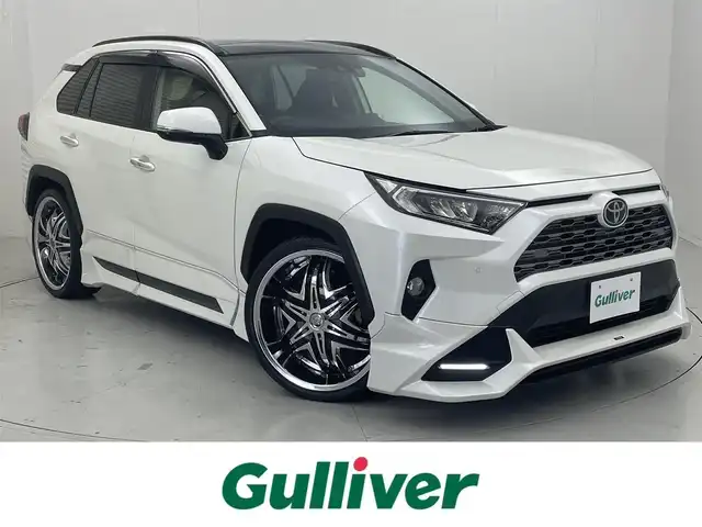 トヨタ ＲＡＶ４ G Zパッケージ 茨城県 2019(令1)年 1.8万km ホワイトパールクリスタルシャイン 純正ナビ/Bluetooth/フルセグ/radio/CD/DVD//バックカメラ/サンルーフ(OP)/TRDエアロ/F/S/Ru/トヨタセーフティーセンス/・プリクラッシュセーフティー/・レーントレーシングアシスト/・レーダークルーズコントロール/・オートマチックハイビーム/・ロードサインアシスト/ドラレコ/ブラインドスポットモニター/ETC/D席パワーシート/D+N席シートヒーター/デジタルインナーミラー/LEDヘッドライト