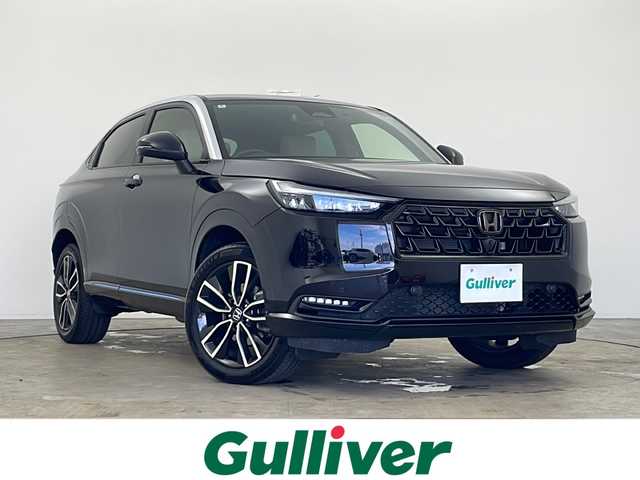 ホンダ ヴェゼル ハイブリッド e:HEV Z PLaYパッケージ 秋田県 2024(令6)年 2.4万km クリスタルブラックパール 4WD/ガラスルーフ/ホンダセンシング/純正メモリナビ/Bluetooth/アラウンドビューモニター　/クリアランスソナー/ブラインドスポットモニター/パワーバックドア/LEDオートライト/革巻きステアリング/ステアリングスイッチ/ダウンヒルアシスト/スマートキー/ETC2.0