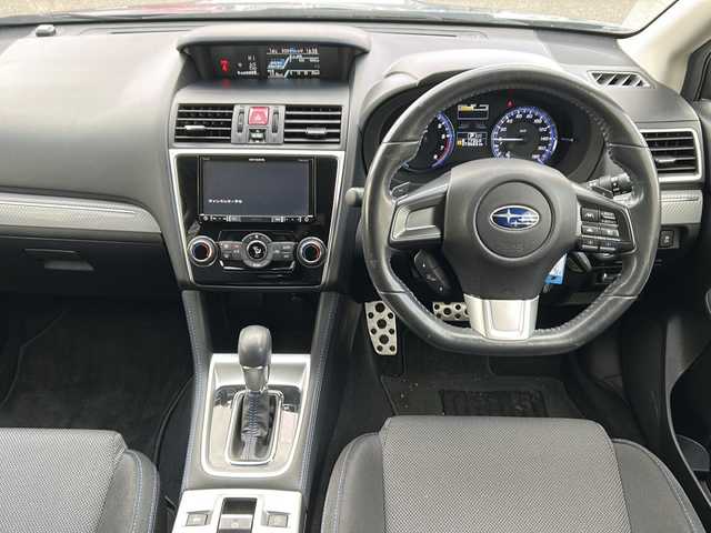 スバル レヴォーグ 1．6GT－S アイサイト 秋田県 2016(平28)年 7.4万km スティールブルーグレーM 4WD/社外メモリナビ/Bluetooth、CD/DVD、フルセグTV/バックカメラ/ETC/レーダークルーズコントロール/前席パワーシート/純正エアロパーツ（リアスポイラー）/純正18インチAW/スペアキー