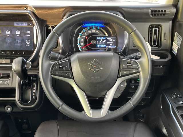 スズキ ハスラー Jスタイル ターボ 新潟県 2022(令4)年 6万km ピュアホワイトパール/ガンメタリック2トーン 4WD/純正9インチメモリナビ/CD/DVD/BT/フルセグテレビ/全方位カメラ/ETC/ドライブレコーダー/衝突被害軽減ブレーキ/レーンキープアシスト/レーダークルーズコントロール/半革シート/革調シートカバー/シートヒーター/コーナーセンサー/パドルシフト/ステアリングスイッチ/スマートキー/プッシュスタート/LEDヘッドライト/オートライト/オートハイビーム/フォグランプ/純正15インチアルミホイール