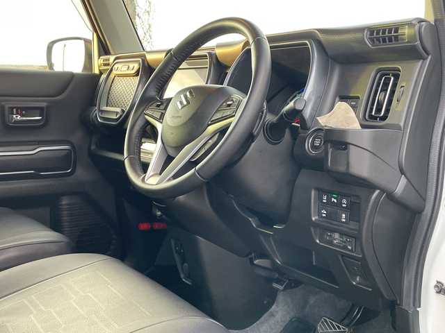 スズキ ハスラー Jスタイル ターボ 新潟県 2022(令4)年 6万km ピュアホワイトパール/ガンメタリック2トーン 4WD/純正9インチメモリナビ/CD/DVD/BT/フルセグテレビ/全方位カメラ/ETC/ドライブレコーダー/衝突被害軽減ブレーキ/レーンキープアシスト/レーダークルーズコントロール/半革シート/革調シートカバー/シートヒーター/コーナーセンサー/パドルシフト/ステアリングスイッチ/スマートキー/プッシュスタート/LEDヘッドライト/オートライト/オートハイビーム/フォグランプ/純正15インチアルミホイール