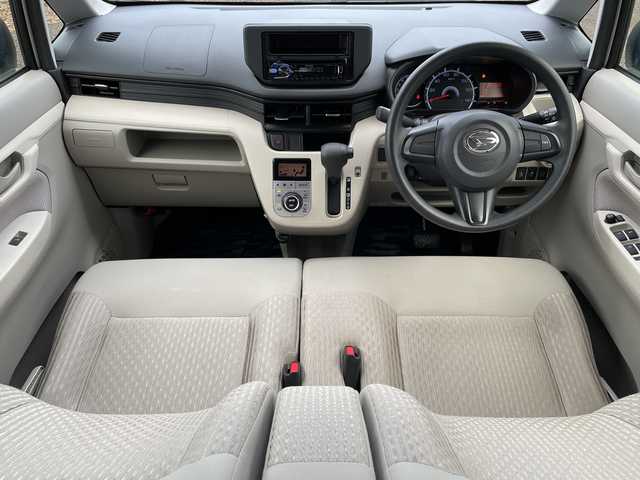 ダイハツ ムーヴ X SA 新潟県 2015(平27)年 1.9万km パールホワイトⅢ 4WD/CD/USB/AUX/衝突被害軽減ブレーキ/ベンチシート/スマートキー/プッシュスタート/オートライト/純正14インチアルミホイール