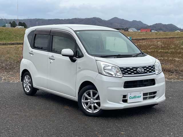 ダイハツ ムーヴ X SA 新潟県 2015(平27)年 1.9万km パールホワイトⅢ 4WD/CD/USB/AUX/衝突被害軽減ブレーキ/ベンチシート/スマートキー/プッシュスタート/オートライト/純正14インチアルミホイール