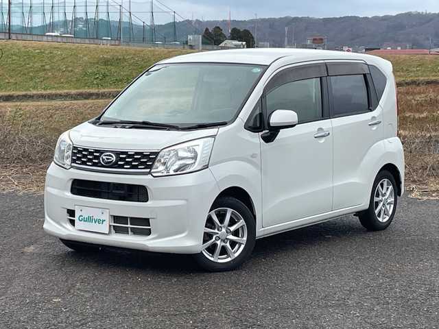 ダイハツ ムーヴ X SA 新潟県 2015(平27)年 1.9万km パールホワイトⅢ 4WD/CD/USB/AUX/衝突被害軽減ブレーキ/ベンチシート/スマートキー/プッシュスタート/オートライト/純正14インチアルミホイール