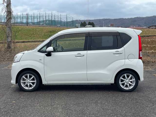 ダイハツ ムーヴ X SA 新潟県 2015(平27)年 1.9万km パールホワイトⅢ 4WD/CD/USB/AUX/衝突被害軽減ブレーキ/ベンチシート/スマートキー/プッシュスタート/オートライト/純正14インチアルミホイール