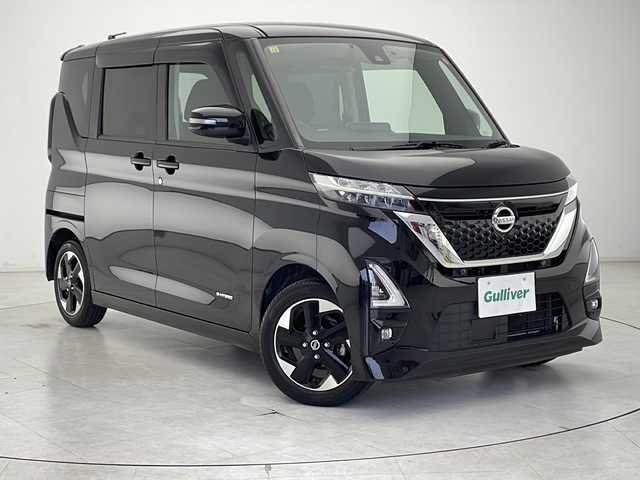 日産 ルークス ハイウェイスター X 千葉県 2020(令2)年 3.4万km ブラック 純正ナビCD/DVD/フルセグTV/BT/MSV/USB/アラウンドビューモニター/後席片側パワースライドドア/後席左側ハンズフリーオートスライドドア/衝突軽減ブレーキ/レーンキープアシスト/ETC/アイドリングストップ/スマートキー/プッシュスタート/ドアバイザー/電格ドアミラー/保証書