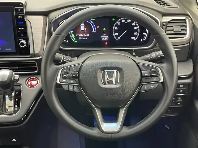 ホンダ オデッセイ ハイブリッド e:HEVアブソルート EX 愛知県 2022(令4)年 7.6万km プレミアムヴィーナスブラックP 純正１０型ナビ　フルセグＴＶ　ＨＤＭＩ　ＵＳＢ　純正１２．８型後席モニター　全方位カメラ　ナビ連動前後ドラレコ　パーキングアシスト　ホンダセンシング　衝突軽減装置　追従クルコン　シートヒーター LEDオートライト　オットマン　コーナーセンサー　BSM　カープレイ対応ナビ　TVキャンセラー　禁煙車