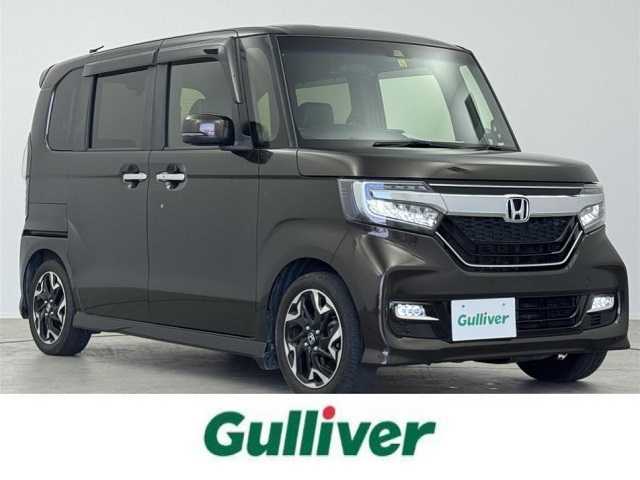 ホンダ Ｎ ＢＯＸ カスタム G L ターボ ホンダセンシング 大阪府 2019(令1)年 7.5万km プレミアムグラマラスブロンズP 社外8インチナビ　/フルセグTV　/バックモニター/前後ドラレコ　/両側パワースライドドア　/スタートLEDヘッドライト　/社外デジタルインナーミラー　/ホンダセンシング　/シートヒーター　/USB２．５A/電動格納ミラー/オートライト/エンジンスタートボタン/衝突軽減システム/ETC/ハーフレザーシート/純正アルミホイール