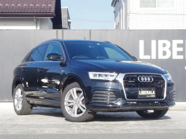 アウディ Ｑ３ 2．0 TFSI クワトロ 180PS Sライン 岩手県 2016(平28)年 5.1万km ミトスブラックメタリック 純正MMIナビ/フルセグTV/バックカメラ/パーキングエイド /アドバンストキー /ETC/ハーフレザーシート/パワーシート/LEDライト/Pテールゲート