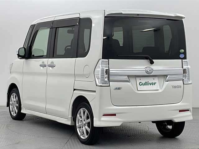 ダイハツ タント カスタム X 新潟県 2014(平26)年 3.9万km パールホワイトⅢ 社外オーディオ/　　CD/iPod/AUX/片側パワースライドドア/LEDオートライト/純正14インチアルミホイール/オートエアコン/アイドリングストップ/ウィンカーミラー/電格ミラー/スマートキー