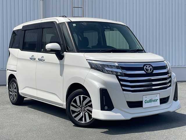 トヨタ ルーミー カスタムG 三重県 2021(令3)年 4.6万km パールホワイトⅢ 衝突軽減ブレーキ　/両側電動スライドドア　/純正ＳＤナビ　/フルセグＴＶ　/バックカメラ　/ＥＴＣ　/前後ドラレコ　/コーナーセンサー　/レーンキープアシスト　/スマートキープッシュスタート　/革巻きステアリング/レーダークルーズ/オートマチックハイビーム/LEDヘッドライト/ステアリングスイッチ/電動パーキング/オートホールド