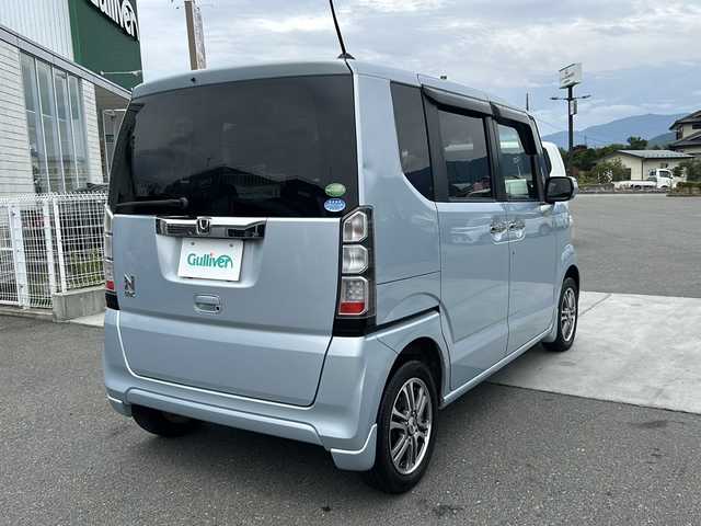ホンダ Ｎ ＢＯＸ G SSパッケージ 山梨県 2013(平25)年 6.1万km クールミストメタリック 4WD/純正ナビ/BT/CD/DVD/TV/バックカメラ/ETC/ドライブレコーダー　/パワステ　/パワーウインドウ　/純正フロアマット/プッシュスタート/純正14インチアルミホイール/純正フロアマット/両側パワースライドドア/スマートキー/スペアキー1本