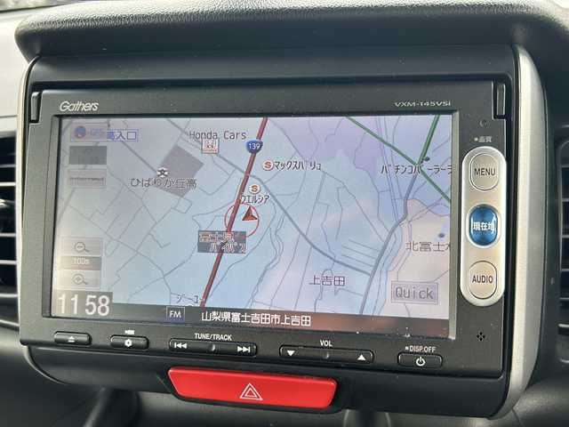 ホンダ Ｎ ＢＯＸ G SSパッケージ 山梨県 2013(平25)年 6.1万km クールミストメタリック 4WD/純正ナビ/BT/CD/DVD/TV/バックカメラ/ETC/ドライブレコーダー　/パワステ　/パワーウインドウ　/純正フロアマット/プッシュスタート/純正14インチアルミホイール/純正フロアマット/両側パワースライドドア/スマートキー/スペアキー1本
