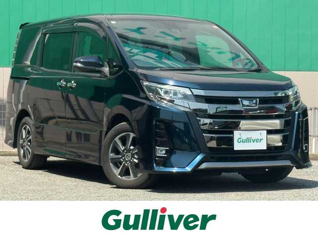 トヨタ ノア Si ダブルバイビーⅢ 千葉県 2019(平31)年 3.8万km ブラッキッシュアゲハガラスフレーク 純正SDナビ/(フルセグTV/CD/DVD/Bluetooth)/両側パワースライドドア/前後コーナーセンサー/バックカメラ/レーンキープアシスト/オートライト/純正フロアマット/純正アルミホイール/純正LEDヘッドライト/スマートキー/スペアキー/プッシュエンジンスタート/横滑り防止装置