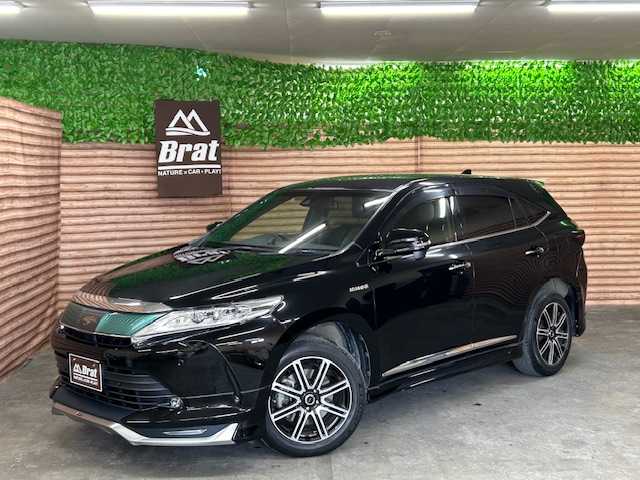 トヨタ ハリアー ハイブリッド プレミアム 道央・札幌 2018(平30)年 4.8万km ブラック 【2509042266】/トヨタセーフティセンス　/モデリスタエアロ　/ナビ　/フルセグＴＶ　/バックカメラ　/ハーフレザーシート　/運転席電動シート　/ＤＩＡＮＥＬＬＡ１８インチアルミホイール　/コーナーセンサー　/レーダークルーズ　/ＥＴＣ