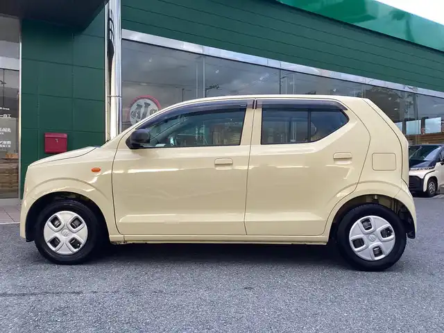 スズキ アルト L 奈良県 2017(平29)年 7万km シフォンアイボリーM 社外メモリーナビ(フルセグ・BT)/レーダーブレーキサポート/運転席シートヒーター/前後ドライブレコーダー/ETC/スペアキーあり/フロアマット/ドアバイザー