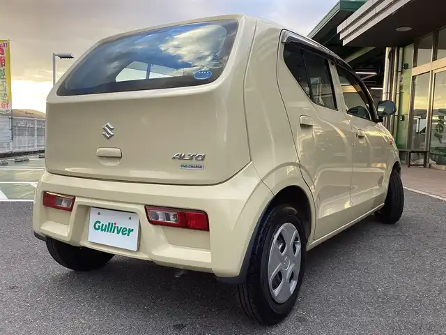 スズキ アルト L 奈良県 2017(平29)年 7万km シフォンアイボリーM 社外メモリーナビ(フルセグ・BT)/レーダーブレーキサポート/運転席シートヒーター/前後ドライブレコーダー/ETC/スペアキーあり/フロアマット/ドアバイザー