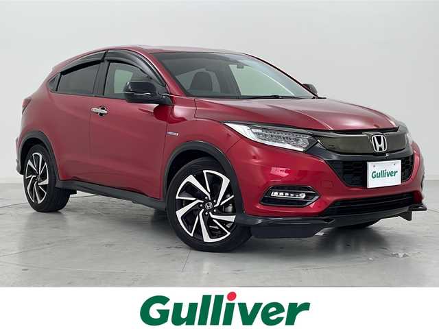 ホンダ ヴェゼル ハイブリッド RS ホンダセンシング 宮城県 2018(平30)年 4.9万km プレミアムクリスタルレッドM Honda SENSING/・衝突軽減ブレーキ/・路外逸脱抑制機能/・アダプティブクルーズコントロール/純正9インチSDナビ/・BT.CD.DVD.SD.USB.HDMI/フルセグTV/バックカメラ/ハーフレザーシート/前席シートヒーター/ステアリングスイッチ/パドルシフト/ビルトインETC/ドライブレコーダー/プッシュスタート/スマートキー×2/電動パーキングブレーキ/LEDヘッドライト/LEDフォグライト/純正フロアマット/純正18インチAW/ドアバイザー/トノカバー