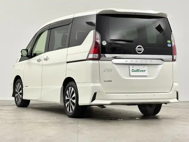 日産 セレナ ハイウェイスターVセレクションⅡ 千葉県 2019(令1)年 4.6万km ブリリアントホワイトパール 純正ナビ(MM318D-W)/(CD/DVD/SD/BT)/フルセグTV/セーフティパックA/・SRSエアバック（カーテン/サイド）/・インテリジェントアラウンドビューモニター/・踏み間違い衝突防止アシスト/・インテリジェントパーキングアシスト/・標識検知機能/・ふらつき警報/・前後ソナー/・ヒーター付きドアミラー/エマージェンシーブレーキ/両側ハンズフリーパワースライドドア/クルーズコントロール/レーンアシスト/横滑り防止装置/LEDヘッドライト/オートライト/ハイビームアシスト/アイドリングストップ/ETC/純正16インチアルミホイール/純正フロアマット