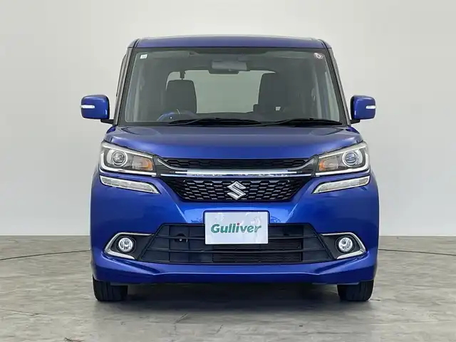 スズキ ソリオ バンディット HV SV 群馬県 2016(平28)年 6.3万km ブーストブルーパールメタリック 社外９インチナビ　衝突軽減ブレーキ　レーンキープアシスト　クルーズコントロール　シートヒーター　ＬＥＤヘッドライト　オートライト　純正アルミホイール　スマートキー　ＥＴＣ　横滑り防止装置　禁煙車