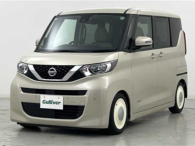 日産 ルークス X 宮城県 2021(令3)年 3.9万km フローズンバニラパール アラウンドビューモニター/エマージェンシーブレーキ/車線逸脱警報/オートハイビームアシスト/前後コーナーセンサー/カロッツェリアSDナビ/・CD.DVD.SD.BTフルセグTV/両側パワースライドドア/ドライブレコーダー/ETC/LEDヘッドライト/ステアリングスイッチ/アイドリングストップ/横滑り防止装置/プッシュスタート/スマートキー/社外ホイールキャップ/純正フロアマット/ローダウン/社外サスペンション（純正積込）