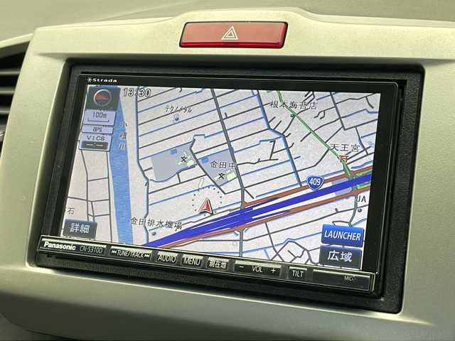 ホンダ フリード G ジャストセレクション 千葉県 2013(平25)年 5.4万km プレミアムブラキッシュパール クルーズコントロール/横滑り防止装置/社外7インチSDナビ（CN-S310D）/　（Bluetooth/CD/DVD/フルセグTV）/純正ETC/3列シート/両側パワースライドドア/純正フロアマット/パワーステアリング/オートライト/キセノンヘッドライト