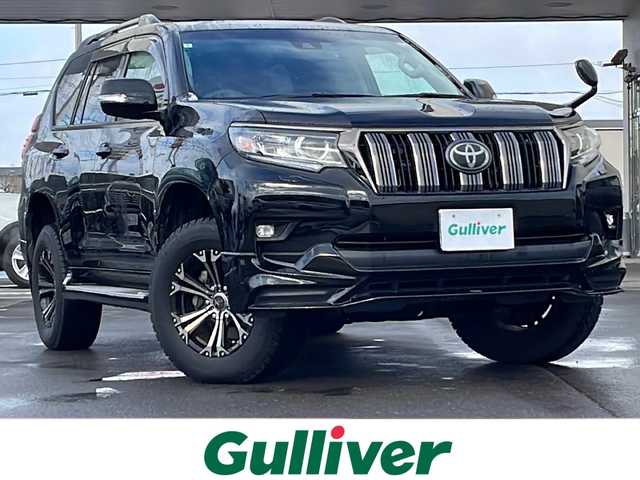 トヨタ ランドクルーザー プラド TX 道北・旭川 2018(平30)年 6.2万km ブラック /４WD//禁煙車//TRDエアロ//社外１７インチアルミホイール//サンルーフ//純正ナビ/SD/BT/フルセグ/CD/DVD//バックカメラ//セーフティセンス//LDA/PCS/ACC/クリアランスソナー//オートライト//オートマチックハイビーム//リアフォグランプ//ルーフレール//ETC//ステアリングスイッチ//ドアバイザー//トノカバー//オートエアコン//純正フロアマット//オートリトラミラー