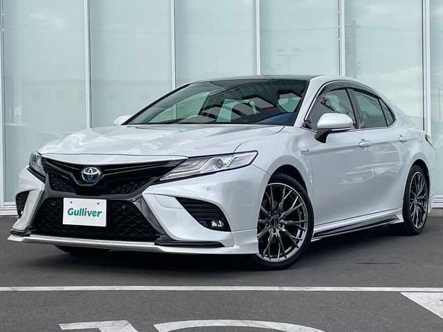 トヨタ カムリ WSレザーパッケージ 神奈川県 2020(令2)年 3.2万km プラチナホワイトパールマイカ 純正ナビ/Bluetooth/CD/DVD/ETC2.0/ドライブレコーダー/サンルーフ/クルーズコントロール/パドルシフト/前席シートヒーター/前席パワーシート/ヘッドアップディスプレイ/純正フロアマット/純正アルミホイール/レーンキープアシスト/コーナーセンサー/オートライト/オートマチックハイビーム