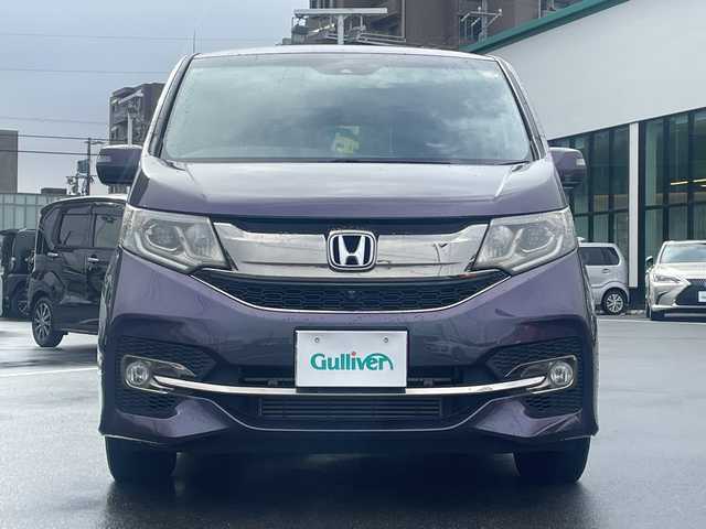 ホンダ ステップワゴン スパーダ クールスピリット 長野県 2016(平28)年 4.1万km プレミアムスパイスパープルP 禁煙車/純正ナビ/バックカメラ/フルセグTV/全周囲カメラ/BluetoothAudio/ステアリングスイッチ/純正フリップダウンモニター/純正16インチアルミホイール/社外AW付ノーマルタイヤ車載/純正エンジンスターター/両側電動スライドドア/レーン逸脱警報装置/レーンキープアシスト/前席シートヒーター/アイドリングストップ/革調シートカバー/LEDヘッドライト/プッシュスタート/ウインカーミラー/ビルトインETC/横滑り防止/オートライト/ミラーヒーター/パドルシフト/ベッドキット/スマートキー
