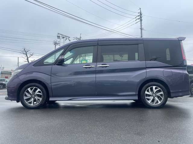 ホンダ ステップワゴン スパーダ クールスピリット 長野県 2016(平28)年 4.1万km プレミアムスパイスパープルP 禁煙車/純正ナビ/バックカメラ/フルセグTV/全周囲カメラ/BluetoothAudio/ステアリングスイッチ/純正フリップダウンモニター/純正16インチアルミホイール/社外AW付ノーマルタイヤ車載/純正エンジンスターター/両側電動スライドドア/レーン逸脱警報装置/レーンキープアシスト/前席シートヒーター/アイドリングストップ/革調シートカバー/LEDヘッドライト/プッシュスタート/ウインカーミラー/ビルトインETC/横滑り防止/オートライト/ミラーヒーター/パドルシフト/ベッドキット/スマートキー