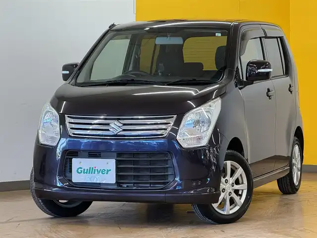 スズキ ワゴンＲ FX－LTD 群馬県 2013(平25)年 6.4万km ミステリアスバイオレットパール 純正オーディオ/純正フロアマット/純正14インチAW/プッシュスタート/スマートキー/アイドリングストップ