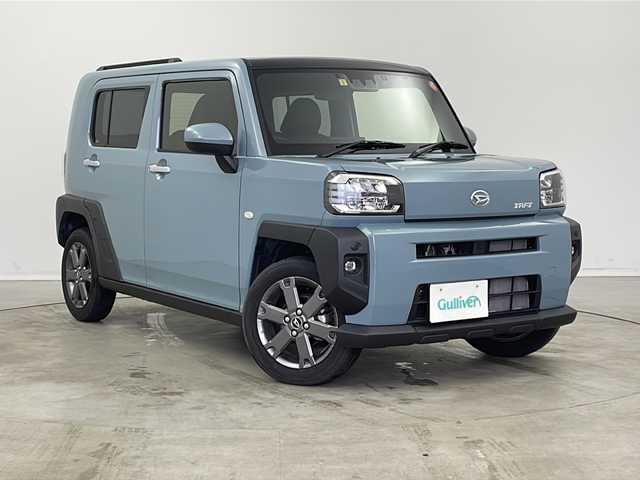 ダイハツ タフト G ターボ 新潟県 2023(令5)年 0.8万km レイクブルーメタリック 禁煙車/ディスプレイオーディオ/Bluetooth/フルセグテレビ/アップルカープレイ/アンドロイドオート/USB入力端子/HDMI/バックカメラ/ドライブレコーダー/レーダークルーズコントロール/衝突軽減システム/クリアランスソナー/シートカバー/前席シートヒーター/オートLEDヘッドライト/フォグランプ/ABS/横滑り防止